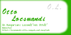 otto locsmandi business card